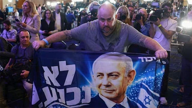 Israeli exit polls suggest no clear winner in pivotal general election